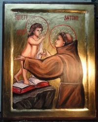 Nr.135. Święty Antoni-wym. 38-30-2,5cm